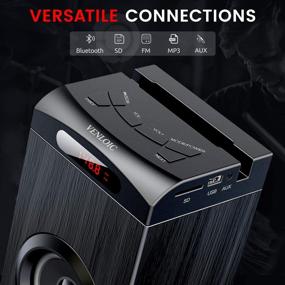 img 3 attached to Floor Standing Bluetooth Tower Speaker, Home Stereo System Floor Speakers, Home Theater Floor Standing Speakers, VENLOIC Bluetooth Tower Speakers with Enhanced Bass