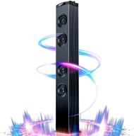 floor standing bluetooth tower speaker, home stereo system floor speakers, home theater floor standing speakers, venloic bluetooth tower speakers with enhanced bass logo