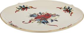 img 2 attached to 🎄 Lenox Winter Greetings Round Platter: Elegant Holiday Serving Dish for Festive Feasts