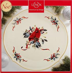 img 3 attached to 🎄 Lenox Winter Greetings Round Platter: Elegant Holiday Serving Dish for Festive Feasts