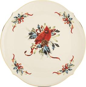 img 1 attached to 🎄 Lenox Winter Greetings Round Platter: Elegant Holiday Serving Dish for Festive Feasts