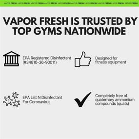 img 1 attached to 🌿 Vapor Fresh Disinfecting Gym Wipes: Plant-Based EPA Registered Disinfectant for Home Gyms & Fitness Studios – Safe on All Surfaces (1 Canister, 40 Wipes)