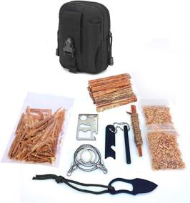 img 4 attached to 🎒 Kaeser Wilderness Supply Molle Bag for Survival Fire Starting with Fatwood, Ferro Rod, Knife, Saw - Ideal for Emergency, Camping, Hiking, Fishing, Bushcraft, and Outdoor Activities