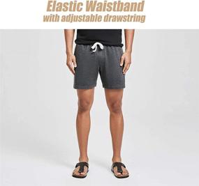 img 3 attached to 🩳 Premium Maamgic Men's Athletic Gym Shorts - Comfortable 5.5" Elastic Waist Casual Pajama Pocket Jogger for Ultimate Men's Workout Shorts Experience