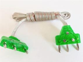 img 2 attached to Top-Quality Epee Fencing Body Cord: 3 Pin Green for Reliable Performance