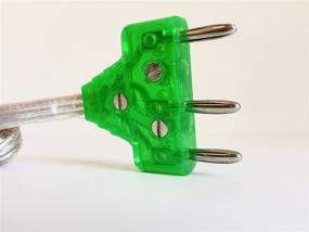 img 1 attached to Top-Quality Epee Fencing Body Cord: 3 Pin Green for Reliable Performance