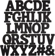 🖤 enhance crafts and home decor with 54-piece black wooden alphabet letters (3 in) logo