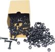 black carriage bolts 16in count logo