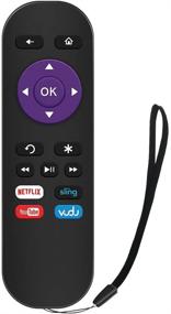 img 4 attached to 📱 Gvirtue Replacement Remote Control Compatible with Roku 1 2 3 4 HD LT XS XD XDS N1 Roku Express Express+ | Channel Shortcut Buttons for Netflix, Sling, YouTube, Vudu