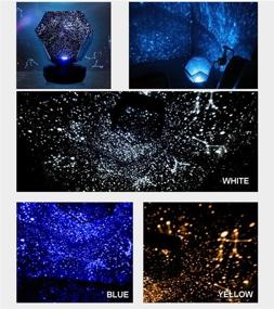 img 1 attached to 🌟 SOONCOR Galaxy Star LED Night Light Projector: Bluetooth Music, 3 Colors, Adjustable Lights – USB Rechargeable with Remote Control