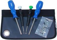 🛠️ deluxe nintendo tool kit - silverhill tools atkn3 with 3.8mm & 4.5mm security bits, triwing, and phillips #000 logo