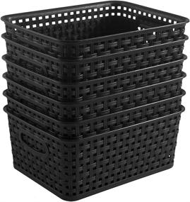 img 4 attached to WYT Storage Organizer Plastic Baskets