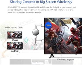 img 2 attached to 📺 XTRONS 4K беспроводной адаптер дисплея - Airplay Miracast Dongle для телевизора, WiFi HDMI приемник - адаптер для зеркального отображения на экране для iOS/Android/монитор/проектор