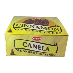 img 1 attached to 🍃 Cinnamon Incense Sticks - Pack of 12 Boxes, 10 Cones Each - HEM Incense from India