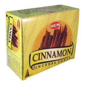 img 2 attached to 🍃 Cinnamon Incense Sticks - Pack of 12 Boxes, 10 Cones Each - HEM Incense from India