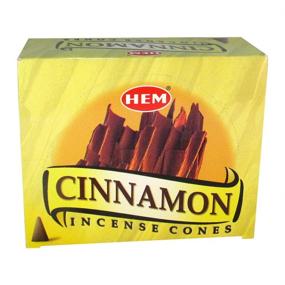 img 3 attached to 🍃 Cinnamon Incense Sticks - Pack of 12 Boxes, 10 Cones Each - HEM Incense from India