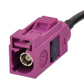 img 3 attached to 🔌 Eightwood Fakra H Pink Female to SMB Plug Male RF Adapter Cable, 6-inch - Compatible with Sirius XM Satellite Radio Antenna