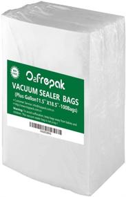 img 4 attached to 🌽 O2frepak Plus Gallon 4mil 11.5" x 18.5" Vacuum Sealer Bags for Food Saver - BPA Free, Heavy Duty, Sous Vide Compatible, Pre-Cut Bags