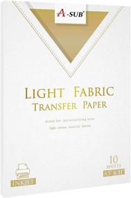 img 4 attached to 🎨 A-SUB Inkjet Printable Heat Transfer Paper for Light Fabric, 8.5x11 inch 10 Sheets - Design Custom T-shirts, Totes, and Bags