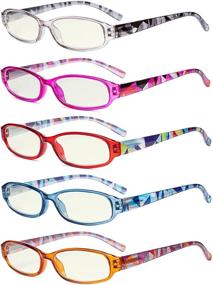 img 3 attached to 👓 Eyekepper 5 Pack Ladies Reading Glasses with Stylish Patterned Arms - Fashionable Reades for Women's Reading Needs