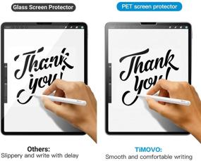 img 2 attached to 📱 TiMOVO Feel-Paper Screen Protector: Matte PET Anti Glare for iPad Air 4 & iPad Pro 11 inch– Supports Apple Pencil & Face ID