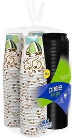 img 1 attached to 🥤 Набор стаканов и крышек Dixie Grab and Go Cup and Libs Mega Pack - 66 штук для удобства и комфорта