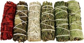 img 4 attached to 🌿 Space Cleansing Smudge Stick Variety Gift Set: Bulk Sage Bundles with Smudging Wand Gift Set and Smudge Guide (Essential Sage, 6 Pack)