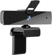 enhanced fhd webcam 1080p with microphone and privacy cover - perfect for video calling, streaming, and online classes logo