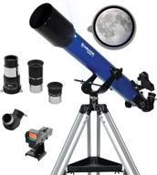 meade instruments – infinity 70mm aperture, portable refracting telescope for kids & beginners – multiple eyepieces & accessories included - adjustable az manual mount for astronomy logo
