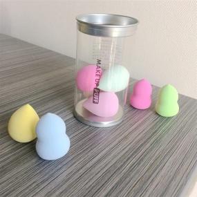 img 4 attached to 💄 Enhance Your Makeup Application with the Multi-Colored 8 Piece Makeup Sponge Mini Set Blender Beauty Foundation Blending Sponge