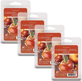 img 4 attached to Scentsationals Caramel Apple Spice Scented Wax Fragrance Melts - Wax Cubes Pack for Home Warmer Tart, Electric Wickless Candle Bar Air Freshener, Spa Aroma Decor Gift - 2.5 oz (4-Pack)