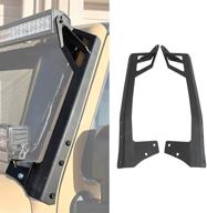 🚙 auxmart windshield curved mounting brackets for 50-inch straight light bar, perfect fit for jeep wrangler jk 2007-2017 (1 pair) logo