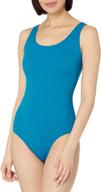 amazon essentials womens coverage swimsuit women's clothing in swimsuits & cover ups logo