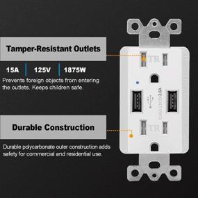 img 1 attached to Receptacle Screwless Wallplate Charging 3 Year Warranty