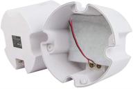 monoprice abs back enclosure (pair) for pid 4103, 6 1/234; ceiling speaker white - enhanced acoustic performance and easy installation logo