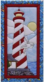 img 1 attached to 🏰 Captivating Lighthouse Quilt Kit: Quilt Magic 10-Inch by 19-Inch Masterpiece