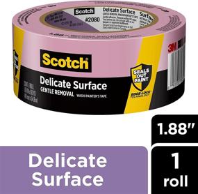 img 3 attached to 🎨 Scotch 2080EL-48E Delicate Surface Painter's Tape: 1.88 inches x 60 yards, 1 Roll, Purple - Reliable and Gentle Masking Tape