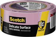 🎨 scotch 2080el-48e delicate surface painter's tape: 1.88 inches x 60 yards, 1 roll, purple - reliable and gentle masking tape logo