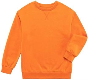 img 3 attached to 👕 UNACOO Kids 2 Packs Fleece Lined Crewneck Sweatshirts: Warm & Stylish Clothing for Boys and Girls (Age 3-12 Years)