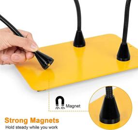 img 3 attached to 🔍 Magnetic NAKOOS Soldering Magnifying Electronics: Enhance Precision and Efficiency