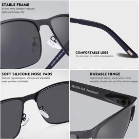 img 1 attached to Carfia Polarized Sunglasses Travelling Protection
