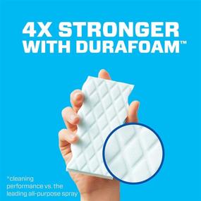 img 1 attached to 🧽 Mr. Clean Magic Eraser: Extra Durable Shoe, Bathroom, and Shower Cleaner - 10 Count Cleaning Pads with Durafoam