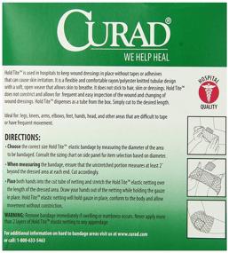 img 3 attached to Curad Holdtite Stretched Bandage, Large 5 Yards, (6-Pack)