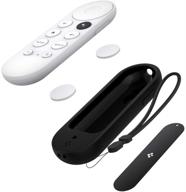 📺 чехол spigen silicone fit для пульта google tv voice remote chromecast - черный (включает металлическую пластину и магнит) логотип