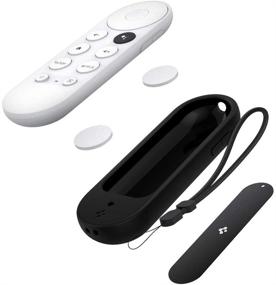 img 4 attached to 📺 Чехол Spigen Silicone Fit для пульта Google TV Voice Remote Chromecast - Черный (включает металлическую пластину и магнит)