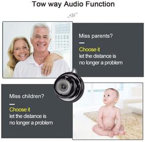 img 3 attached to Mini Camera Nanny cam Spy Camera: 1080P IP HD Infrared Night Vision, Two-Way Voice, Motion Detection - Ideal for Home Security