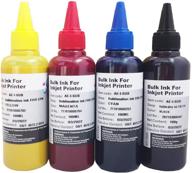 high-quality ksi sublimation ink refill kit for inkjet printers et-2720, et-2760, et-4700, wf7710, c88, c88+, cx3810, cx4200, wf7610, wf7010, wf7710, wf3640, wf3540 with piezo electronic printer head - black, cyan, magenta, yellow (4-color) logo