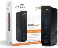 ➰ arris surfboard sbg7400ac2 docsis 3.0 cable modem & ac2350 dual-band wi-fi router - cox, spectrum, xfinity compatible (black) logo