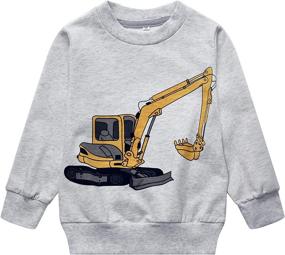 img 4 attached to Sweatshirts Crewneck Pullover Toddler Cars 8065 Outdoor Recreation