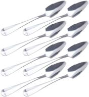 🍴 hazoulen stainless steel grapefruit spoons - set of 8, 6-2/5-inch logo